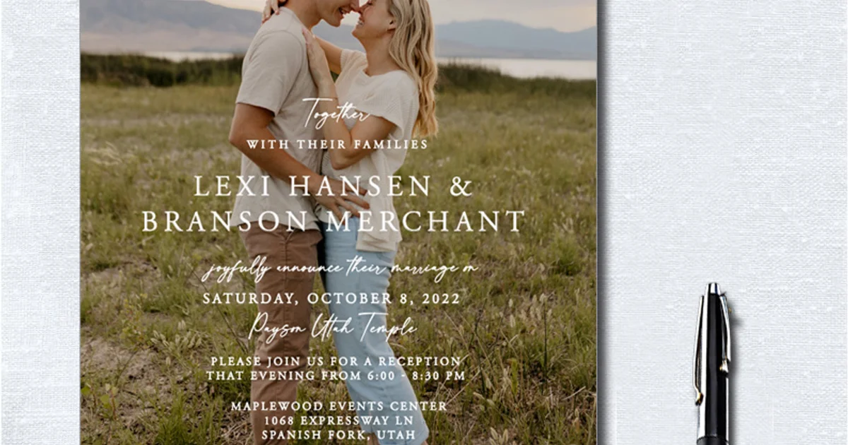 Temple Sealing Invitations & Announcements